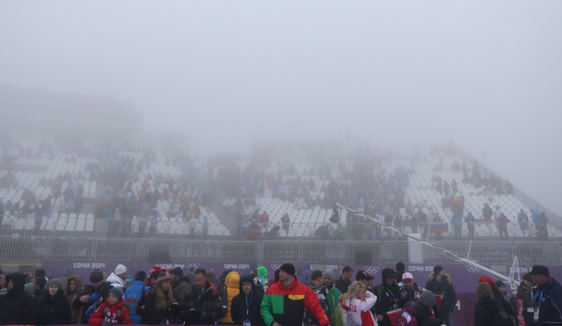 Illustration for article titled Sochi Organizers Attempt To Clear Fog With Giant Fans
